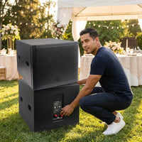 Professional PA Speaker System Built for Outdoor Events, 18 Inch Subwoofer, 600W Power, USB Connectivity — Lifestyle